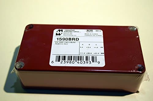 Image of 1590brd Painted Aluminium 'stomp Box' Enclosure 112 X 60 X 31 Red