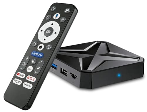 Image of Android 14.0 TV Box 2026, 2GB RAM 16GB ROM, LEFFOT Q1 4K Ultra HD Smart TV Streaming Box, Support Voice Control, WiFi 6, BT 5.4, USB 3.0, 100M Ethernet, HDR10, RK3518 Quad-Core A53
