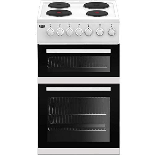 Image of Beko EDP503W Freestanding 50cm Double Oven Electric Cooker With Sealed Plate Hob - White