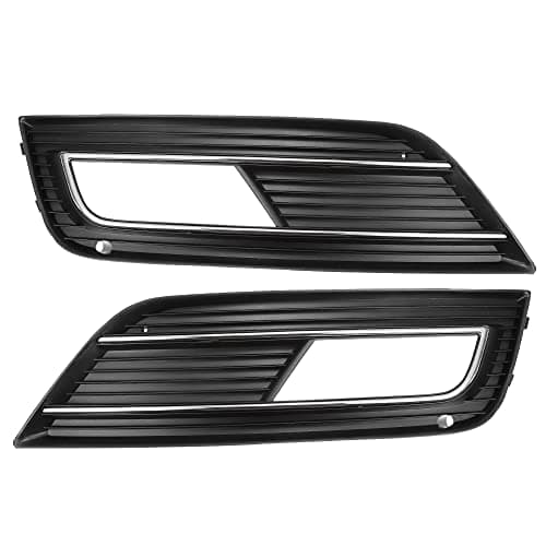 Image of X AUTOHAUX Pair Front Fog Light Bumper Grill Cover for Audi A4 8KD 807 681 B