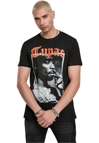 Image of Mister Tee Herren Tupac California Love Tee T-Shirt, Black, M
