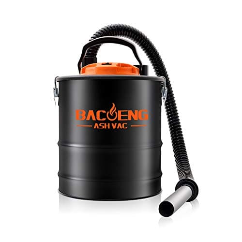 Image of BACOENG 4 Gallon 6.6Amp Compact Ash Vacuum Cleaner w/Blowing Function, Bagless Debris Ash Collector for Fireplaces, Grills, BBQ's, Fire Pits, and Stoves