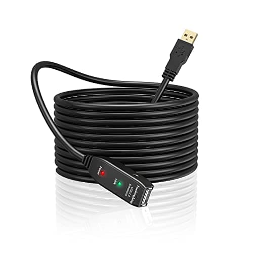 Image of baolongking USB Extension Cable 5M,10M,15M,20M, USB2.0 Active Repeater A Male to A Female Long Cables With Signal Booster (5M)