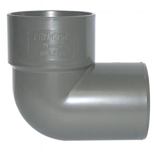 Image of FLOPLAST Solvent Grey 40mm (43mm) Waste Conversion Bend - Bag of 2