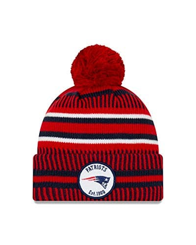 Image of New Era Sideline Home 2019 Beanie New England Patriots