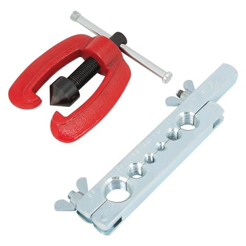 Image of Performance Tool W701C Copper, Brass and Aluminum Tubing Flaring Tool with Lever Lock Flaring Bar and Floating Cone for Sizes 3/16 to 5/8-Inch O.D