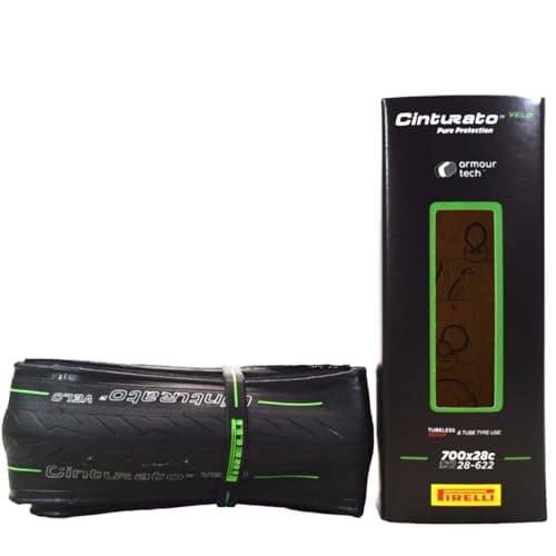 Image of Pirelli Cinturato Velo TLR Folding Road Bike Tyre, Clincher, 700 x 28c, Black