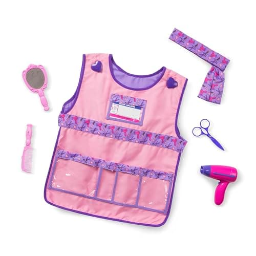 Image of Melissa & Doug Hair Stylist Role Play Costume Dress-Up Set (Frustration-Free Packaging)