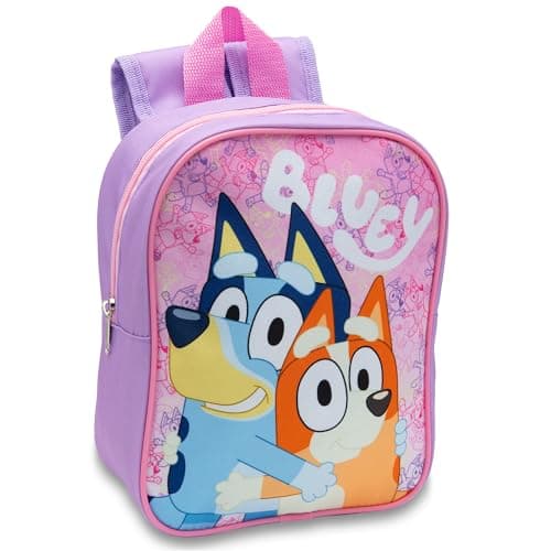Image of Bluey Kids Backpack Preschool Bag Toddlers Girls Mini Nursery Rucksack - Ages 1-3 years - Pink