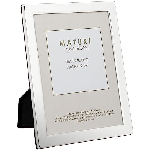 Image of Maturi Silver Plated Photo Frame - Flat Edge Finish 2.5 x 3.5-inch (6.5 x 9cm)