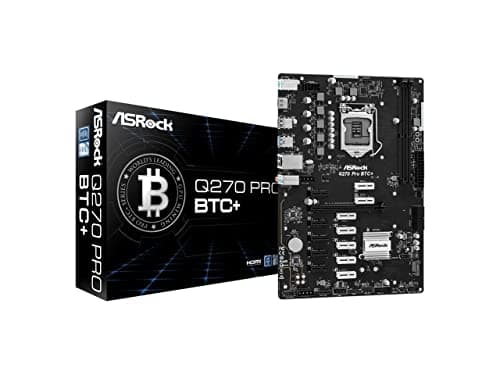 Image of Asrock Q270 PRO BTC+ Mining Board Intel 1151 ATX DDR4 Motherboard