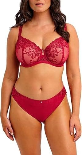 Image of Fantasie Women's Portia Brazilian Thong Panties, Red, M-L