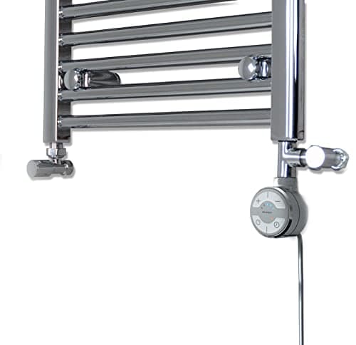 Image of terma MOA Chrome Thermostatic Electric Element for Heated Towel Rail Radiator, Standard and Dual Fuel, ALL WATTS (Full Dual Fuel Kit, 400W)