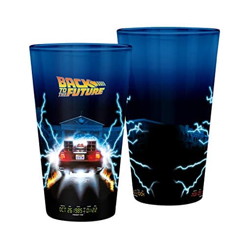 Image of ABYstyle Back To The Future Delorean 400ml Glass