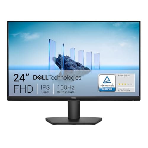 Image of Dell 24 Monitor - SE2425HM, Full HD (1920x1080), 100Hz, IPS, 5ms, VESA (100x100mm), HDMI, VGA, 3 Year Warranty, Black