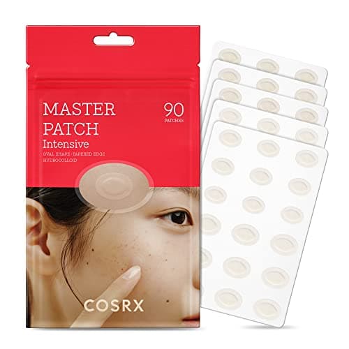 Image of COSRX Master Patch Intensive 90 Patches (Value Pack) | Oval-Shaped Hydrocolloid Acne Pimple Patch with Tea Tree Oil | Quick & Easy Treatment