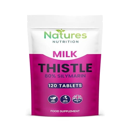 Image of Milk Thistle Tablets | 80% Silymarin | 120 Tablets | Vegan UK Made