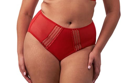 Image of Elomi Women's Matilda Full Coverage Brief, Haute Red, 4XL Plus