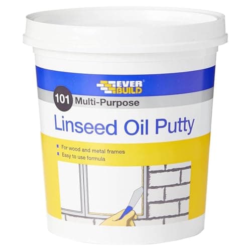 Image of Everbuild 101 Multi-Purpose Linseed Oil Putty – Suitable for Single Pane Glass – Natural – 2kg
