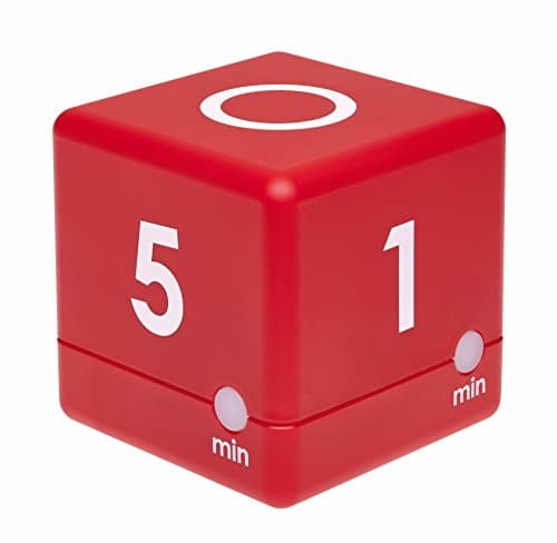 Image of TFA Dostmann Digital Cube Timer, Time Cube, Time Management, L 60 x W 60 x H 60 mm, Red