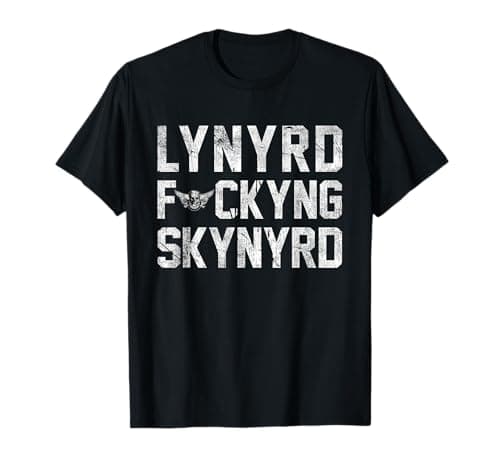 Image of Lynyrd Skynyrd F kyng Epic Southern Band Classic Rock Logo T-Shirt