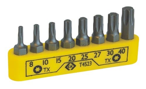 Image of C.K T4523 TX Screwdriver Bit Set, Grey