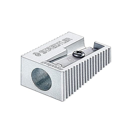 Image of Staedtler 510 10, Pencil Sharpener (Manual Pencil Sharpener, Metallic, Metal)