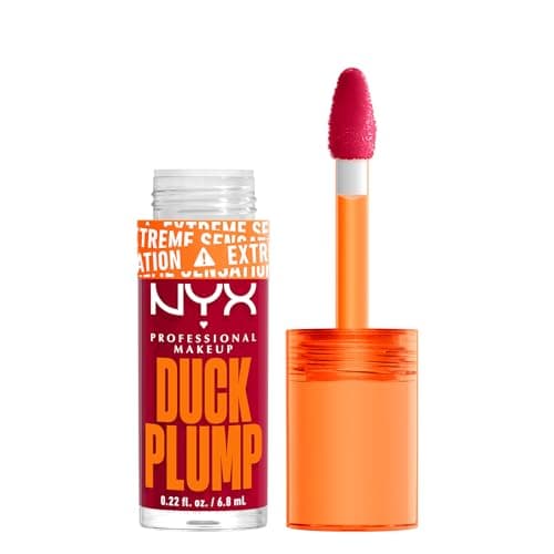Image of NYX Professional Makeup Lip Plumping Gloss, Intense Colour and High Pigmentation, With Extreme High Shine Finish, Infused with Spicy Ginger, Vegan Formula, Duck Plump, Hall Of Flame