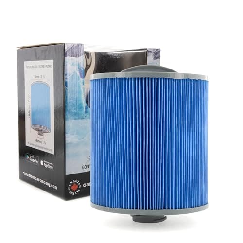 Image of CANADIAN SPA CO. Glacier Silverstream Filter, Hot Tub Filter, Antimicrobial Protection, Silver Ion Technology, Hot Tub Accessories