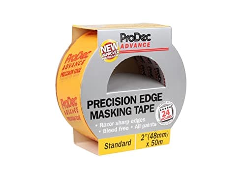 Image of ProDec Advance 48mm (2 inch) x 50m Precision Edge Multi Surface Painters Masking Tape for Razor Sharp Lines with No Paint Bleed For Indoor Painting and Decorating Compatible with All Paints, 2"