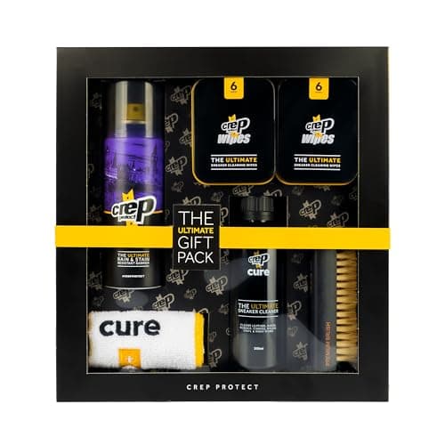 Image of Crep Protect The Ultimate Shoe Care Bundle Gift Pack - Shoe Protector Spray - Sneaker Cleaner - Quick Cleaning Wipes - Premium Bush & Microfiber Cloths