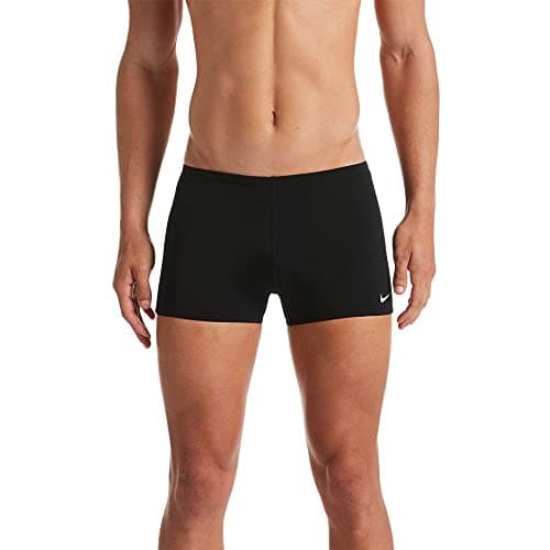 Image of NIKE Square Leg Swimwear, Men, Mens, Swim Briefs, NESSA002, Black, XL