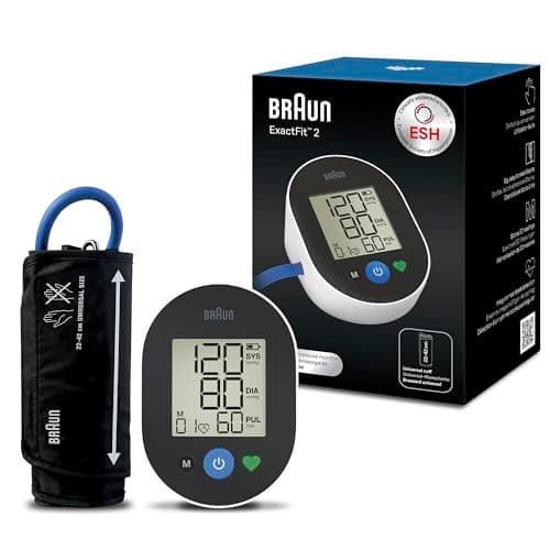 Image of Braun ExactFit™ 2 Upper arm Blood Pressure Monitor | Clinically Validated Accuracy | Colour-Coded Indicator| Universal Cuff | for Home Use | BUA4050