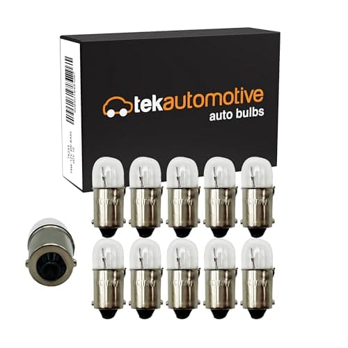 Image of Tek Automotive 233 T4W BA9S Bulbs 12V 4W – Side Light, Number Plate & Interior Car Lamps, E-Marked Road Legal, 10 Pack