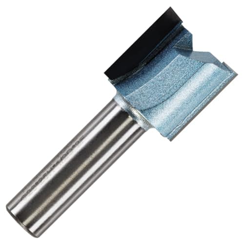 Image of Rennie Tools - 26mm Cutting Diameter x 25mm Flute x 1/2" Shank TCT Tipped 2 Flute Straight Router Cutter Bit. Compatible With Makita Trend Festool Hikoki Dewalt Router Etc. 26mm Router Bit