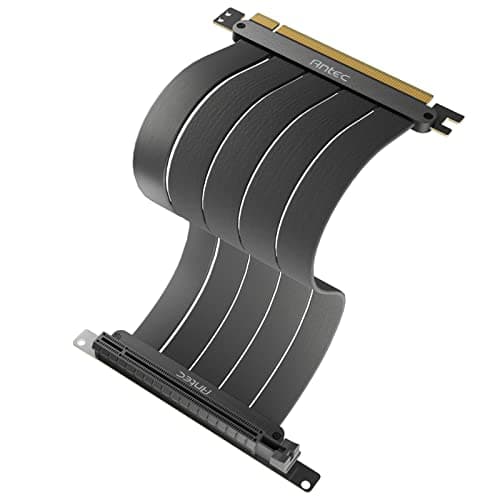 Image of Antec 200Mm Pcie 4.0 Riser Cable 180° Mount Black