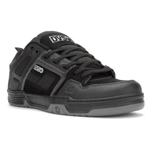 Image of DVS Men's Comanche Skateboarding Shoe, Black Reflective Charcoal New Black, 9