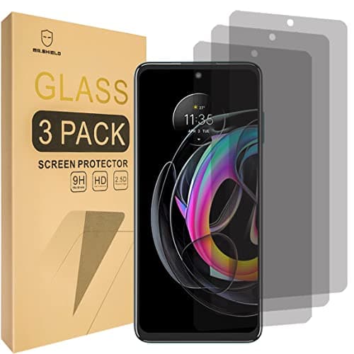 Image of Mr.Shield [3-PACK] Privacy Screen Protector Compatible with Motorola Edge 20 Lite/MOTO Edge 20 Lite[Tempered Glass] [Anti Spy] Screen Protector