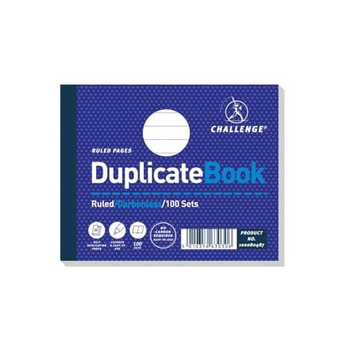 Image of Challenge Duplicate Book Carbonless Ruled 100 Sets 105X130mm Ref 100080487 [Pack 5]