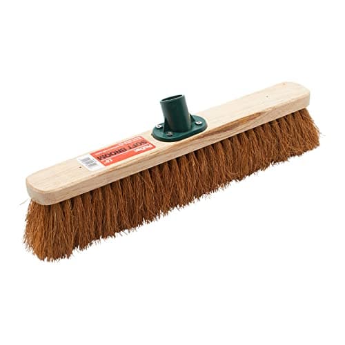 Image of ProDec 18 Inch Natural Coco Fibre Soft Sweeping Broom Head for Indoor and Outdoor Sweeping, Brown