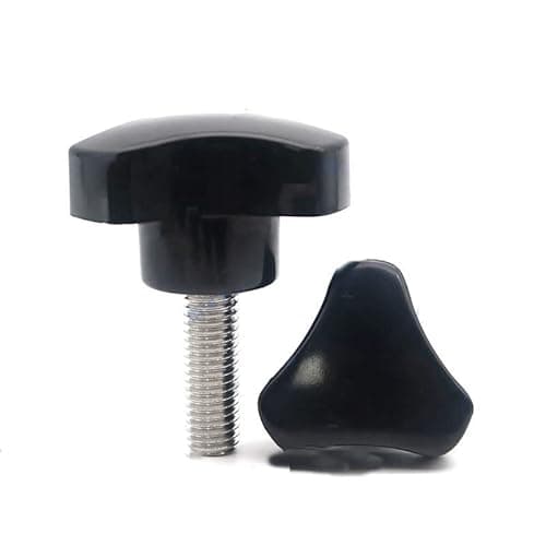 Image of Star Knobs M5 x 15mm Triangle Head Screw Clamping Nuts Knob Grips Female Thread Bakelite Handle Black
