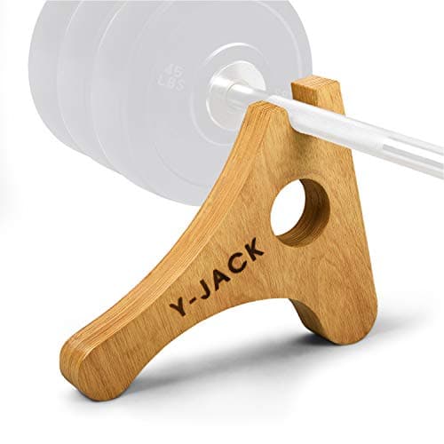 Image of Yes4All Deadlift Jack/Barbell Stand for Weight Training, Deadlift Exercises, Powerlifting, Suitable for Loading and Unloading Heavy Barbell Plates, Wooden