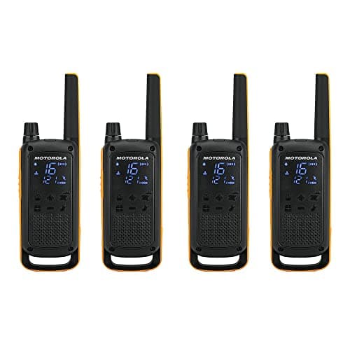 Image of Motorola Talkabout T82 Extreme PMR446 2-Way Walkie Talkie Radio Quad Pack - Yellow/Black