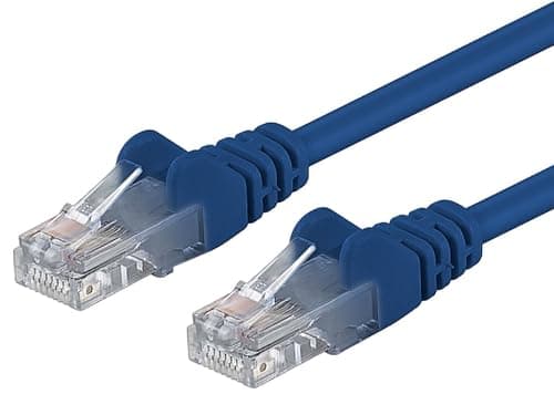 Image of PremiumCord Cat6 10m Blue Ethernet LAN Patch Cable, 1Gbit/s, UTP, RJ45, 100% Copper, AWG 26/7, Compatible with PC, Server, Router, TV, Laptop