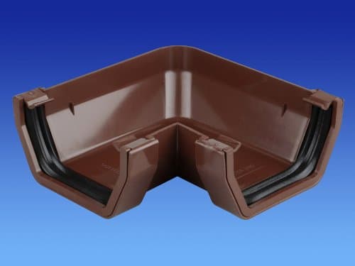 Image of Wavin OSMA Squareline Angle (90 deg) 100mm Brown 4T803n