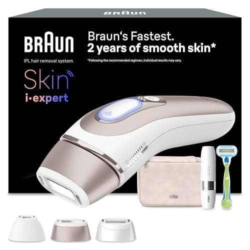Image of Braun Smart IPL Hair Removal Device for Women, PL7249 - Alternative for Laser Hair Removal, Skin i·Expert with Exclusive Free App, 3 Heads, Mini Face Shaver, Up to 2 Years Smooth Skin