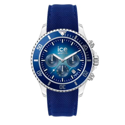 Image of ICE-WATCH - ICE Chrono Deep Blue - Men's Wristwatch with Silicon Strap - Chrono - 021441 (Medium)