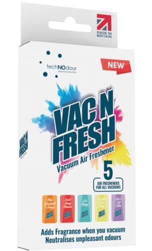Image of Vac N Fresh Hoover Bag Fresheners - Scented Vacuum Cleaner Smellies - For Bagless as well as Regular Vacuum Cleaners - Card Shaped Vac Deodoriser Discs for Pet Lovers (5 count, Pack of 1)