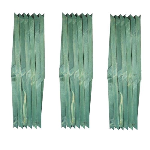 Image of Kanta Wooden Trellis Expandable Garden Wall Trellis For Climbing Plants Decoration & Plants Partitioning (Pack Of 3) (Green, 180cm x 30cm)