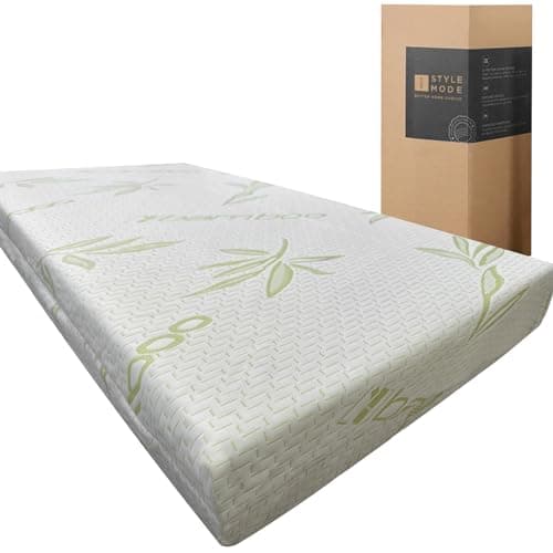 Image of iSTYLE MODE BETTER HOME CHOICE 2" Bamboo Memory Foam Mattress Topper For Single Bed, Removable Zip Cover With 5Cm Extra Soft Antibacterial Hypo Allergenic Memory Mattress Topper - 90cm x 190cm + 5cm